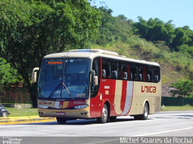 Transportes Única Petrópolis RJ 163.011 na cidade de Duque de Caxias, Rio de Janeiro, Brasil, por Michel Soares da Rocha. Número da foto: #1275380.