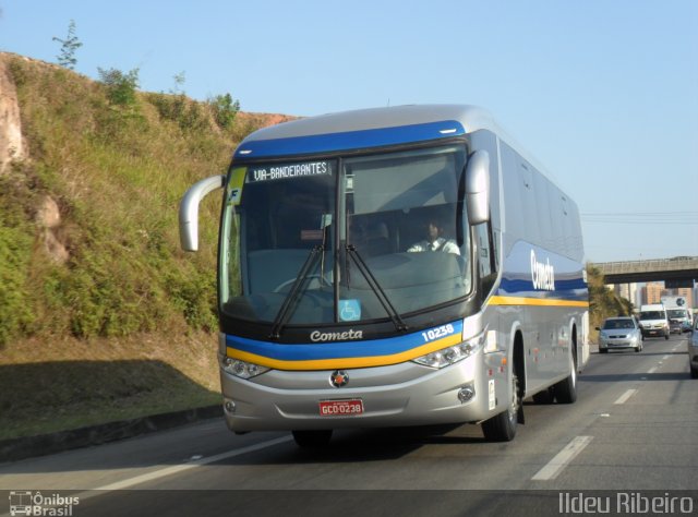 Viação Cometa 10238 na cidade de Jundiaí, São Paulo, Brasil, por Ildeu Ribeiro. Número da foto: #1274838.
