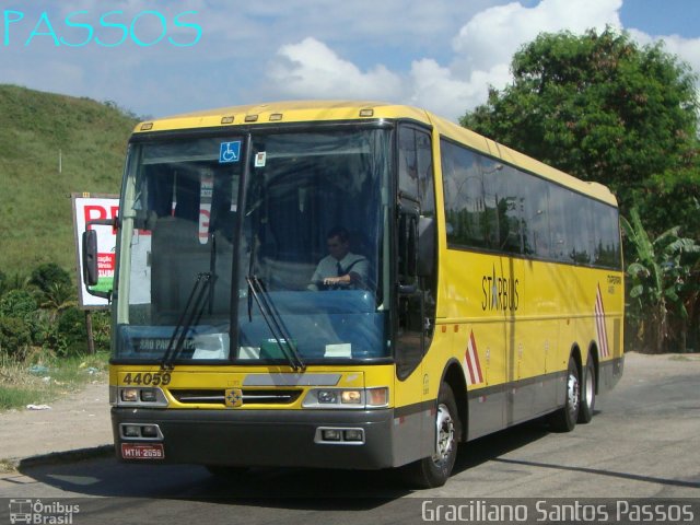 Viação Itapemirim 44059 na cidade de Coronel Fabriciano, Minas Gerais, Brasil, por Graciliano Santos Passos. ID da foto: 1276445.