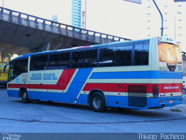 Transporte Coletivo Santa Maria 278 na cidade de Belo Horizonte, Minas Gerais, Brasil, por Thiago  Pacheco. Número da foto: #1276725.