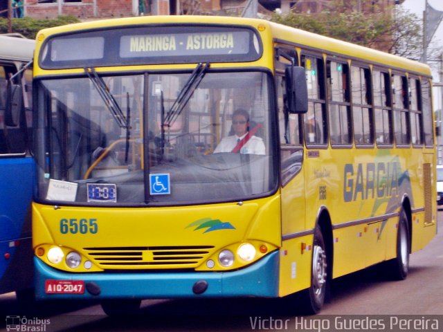 Viação Garcia 6565 na cidade de Maringá, Paraná, Brasil, por Victor Hugo Guedes Pereira. ID da foto: 1276827.