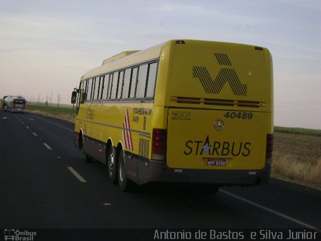 Viação Itapemirim 40489 na cidade de Uberlândia, Minas Gerais, Brasil, por Antonio de Bastos  e Silva Junior. ID da foto: 1277443.