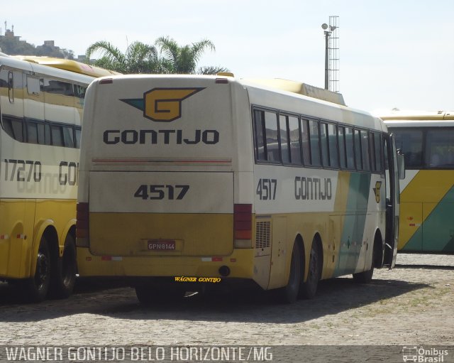 Empresa Gontijo de Transportes 4517 na cidade de Belo Horizonte, Minas Gerais, Brasil, por Wagner Gontijo Várzea da Palma-mg. ID da foto: 1277076.