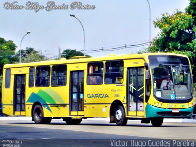 Viação Garcia 7685 na cidade de Maringá, Paraná, Brasil, por Victor Hugo Guedes Pereira. Número da foto: #1278635.