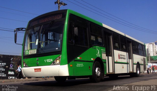 Viação Santa Brígida 1 1524 na cidade de São Paulo, São Paulo, Brasil, por Adems  Equipe 19. Número da foto: #1278843.