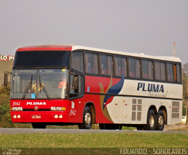 Pluma Conforto e Turismo 3942 na cidade de Sorocaba, São Paulo, Brasil, por EDUARDO - SOROCABUS. Número da foto: #1278823.