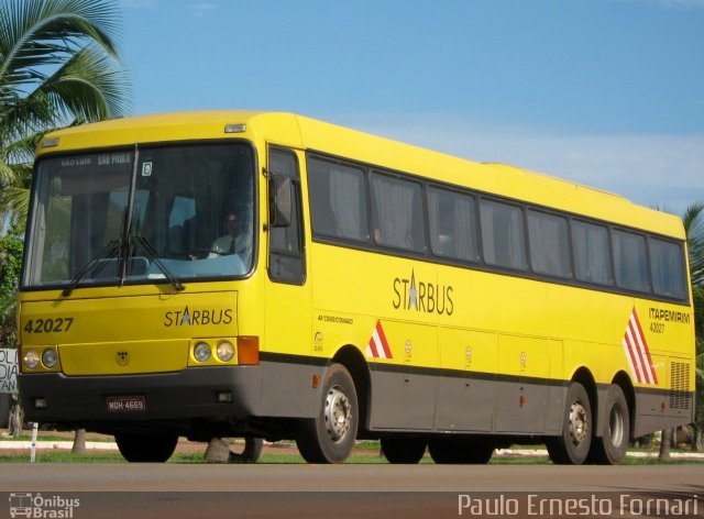 Viação Itapemirim 42027 na cidade de Aliança do Tocantins, Tocantins, Brasil, por Paulo Ernesto. Número da foto: #1280765.