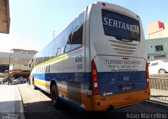 Viação Sertaneja 450 na cidade de Belo Horizonte, Minas Gerais, Brasil, por Adão Raimundo Marcelino. Número da foto: #1281885.