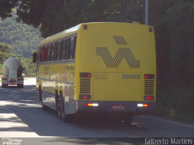 Viação Itapemirim 20203 na cidade de Viana, Espírito Santo, Brasil, por Gilberto Martins. Número da foto: #1282957.