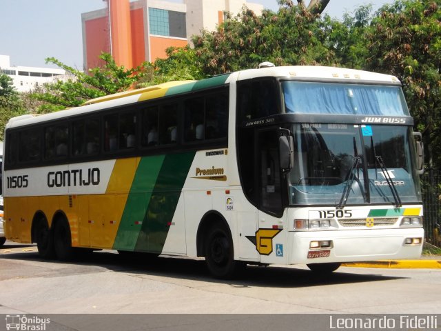 Empresa Gontijo de Transportes 11505 na cidade de São Paulo, São Paulo, Brasil, por Leonardo Fidelli. Número da foto: #1283496.