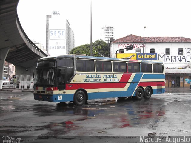 Transporte Coletivo Santa Maria 261 na cidade de Belo Horizonte, Minas Gerais, Brasil, por Marcos  Augusto. ID da foto: 1283371.