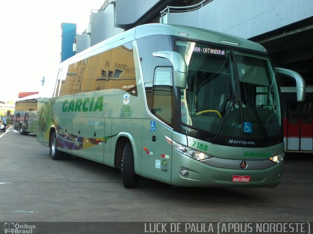Viação Garcia 7188 na cidade de São José do Rio Preto, São Paulo, Brasil, por Luis de Ricado Brito. Número da foto: #1282764.