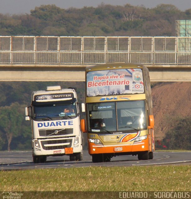 Sol del Paraguay 101 na cidade de Sorocaba, São Paulo, Brasil, por EDUARDO - SOROCABUS. Número da foto: #1286396.