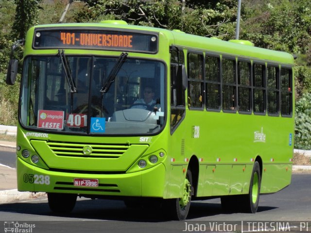 EMTRACOL - Empresa de Transportes Coletivos 05238 na cidade de Teresina, Piauí, Brasil, por João Victor. ID da foto: 1285083.