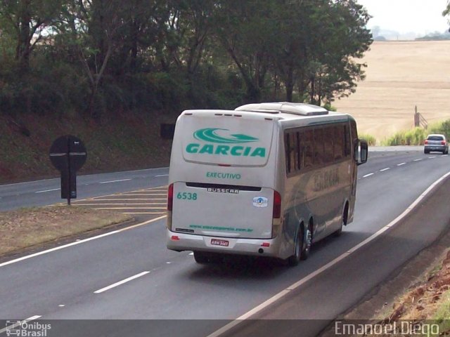 Viação Garcia 6538 na cidade de Apucarana, Paraná, Brasil, por Emanoel Diego.. Número da foto: #1284724.