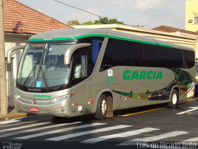 Viação Garcia 7476 na cidade de São José do Rio Preto, São Paulo, Brasil, por Luis de Ricado Brito. ID da foto: 1287412.