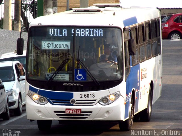 Transcooper > Norte Buss 2 6013 na cidade de São Paulo, São Paulo, Brasil, por Nerilton F.  ônibus. Número da foto: #1287982.