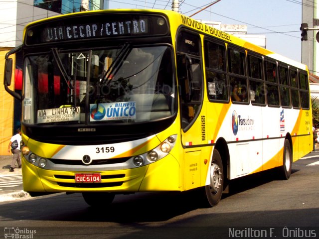 Viação Campo dos Ouros 3159 na cidade de Guarulhos, São Paulo, Brasil, por Nerilton F.  ônibus. Número da foto: #1288005.