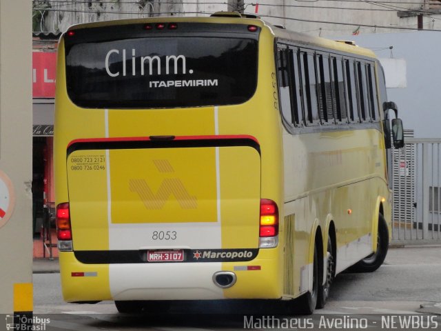 Viação Itapemirim 8053 na cidade de Santos, São Paulo, Brasil, por Matthaeus Johnnattan Avelino. ID da foto: 1289767.