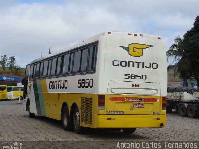 Empresa Gontijo de Transportes 5850 na cidade de João Monlevade, Minas Gerais, Brasil, por Antonio Carlos Fernandes. Número da foto: #1291214.
