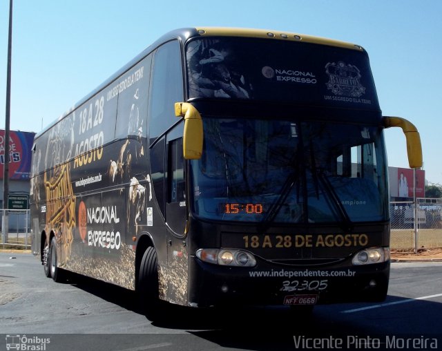 Nacional Expresso 32305 na cidade de Goiânia, Goiás, Brasil, por Vicente Pinto Moreira. ID da foto: 1255657.