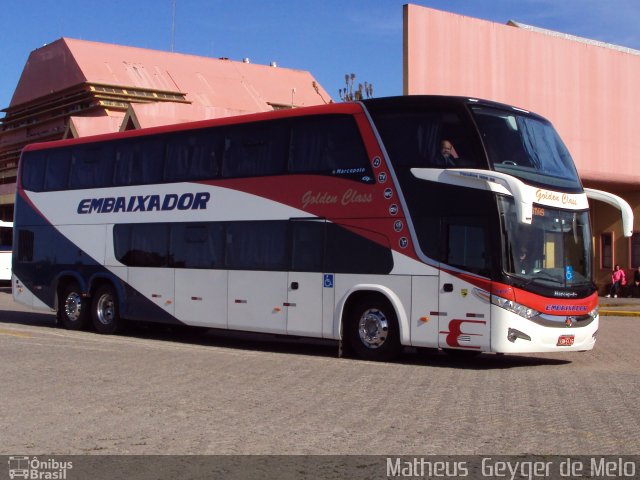 Expresso Embaixador 501 na cidade de Pelotas, Rio Grande do Sul, Brasil, por Matheus  Geyger de Melo. Número da foto: #1255138.