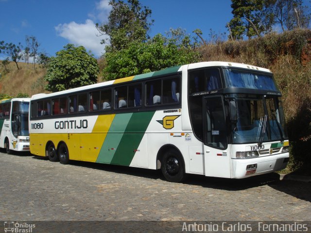 Empresa Gontijo de Transportes 11080 na cidade de João Monlevade, Minas Gerais, Brasil, por Antonio Carlos Fernandes. ID da foto: 1255676.