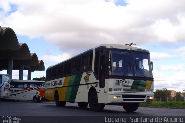 Empresa Gontijo de Transportes 3090 na cidade de Montes Claros, Minas Gerais, Brasil, por Luciana  Santana de Aquino. ID da foto: 1256658.