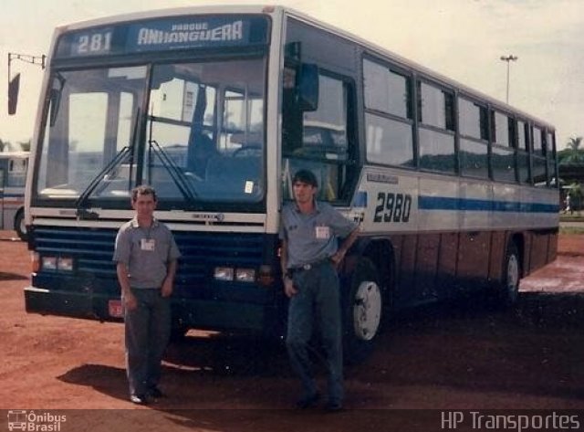 HP Transportes Coletivos 2980 na cidade de Goiânia, Goiás, Brasil, por Carlos Júnior. ID da foto: 1294704.