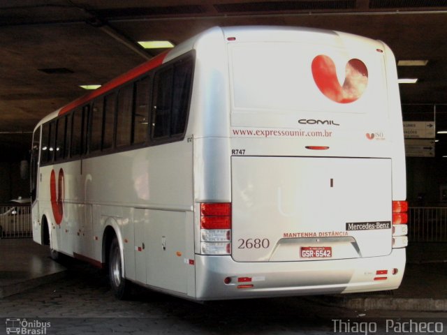 Expresso Unir 2680 na cidade de Belo Horizonte, Minas Gerais, Brasil, por Thiago  Pacheco. Número da foto: #1294501.