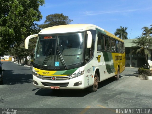 Empresa Gontijo de Transportes 3205 na cidade de Curvelo, Minas Gerais, Brasil, por Josimar Vieira. ID da foto: 1294024.