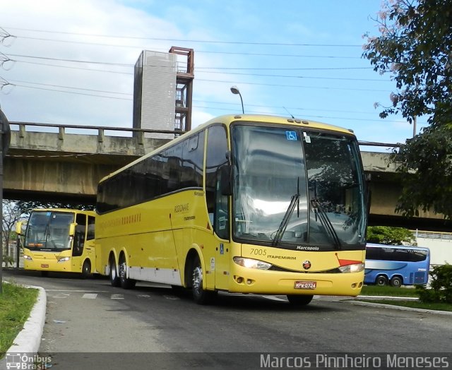 Viação Itapemirim 7005 na cidade de Vitória, Espírito Santo, Brasil, por Marcos Pinnheiro Meneses. Número da foto: #1294325.