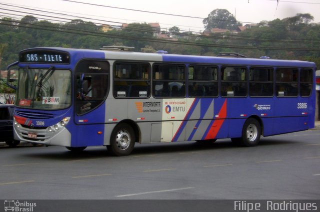 Guarulhos Transportes 33.806 na cidade de Guarulhos, São Paulo, Brasil, por Filipe  Rodrigues. ID da foto: 1295114.