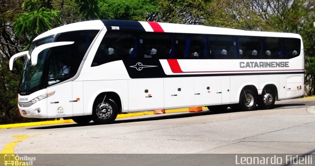 Auto Viação Catarinense 3010 na cidade de São Paulo, São Paulo, Brasil, por Leonardo Fidelli. Número da foto: #1296603.