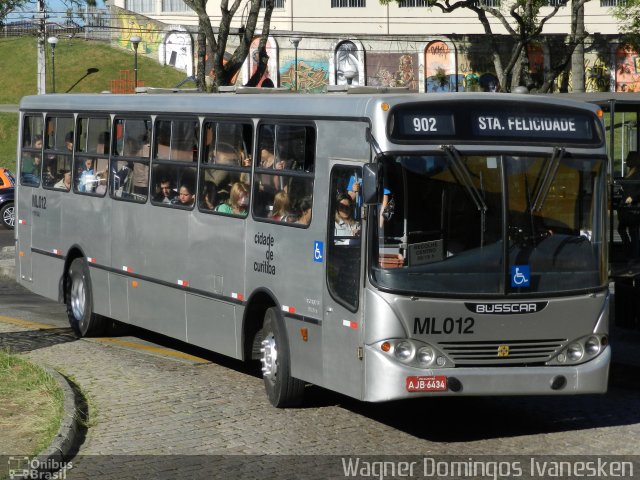 Auto Viação Mercês ML012 na cidade de Curitiba, Paraná, Brasil, por Wagner Domingos Ivanesken. Número da foto: #1297096.