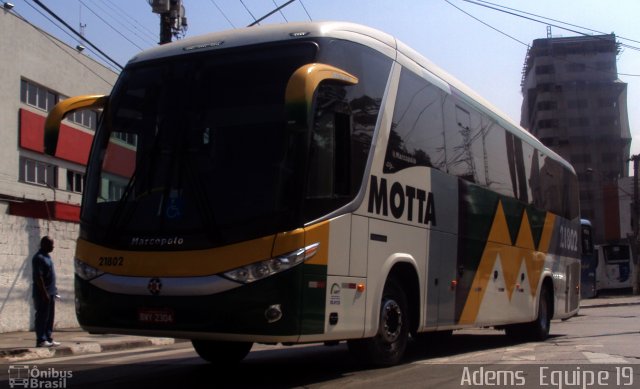 Viação Motta 21802 na cidade de São Paulo, São Paulo, Brasil, por Adems  Equipe 19. Número da foto: #1297671.