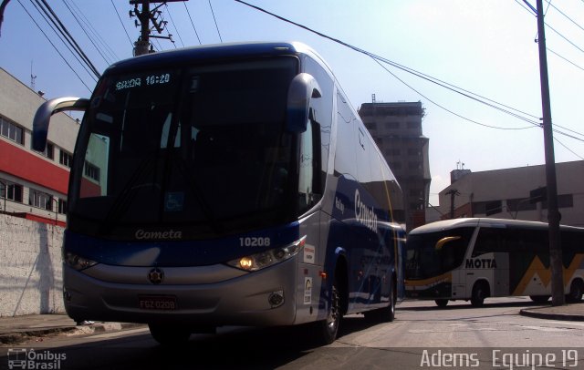 Viação Cometa 10208 na cidade de São Paulo, São Paulo, Brasil, por Adems  Equipe 19. ID da foto: 1297673.