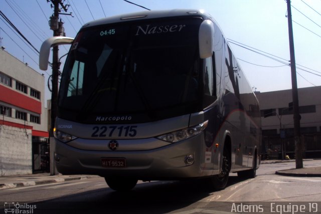 Viação Nasser 227115 na cidade de São Paulo, São Paulo, Brasil, por Adems  Equipe 19. Número da foto: #1297690.