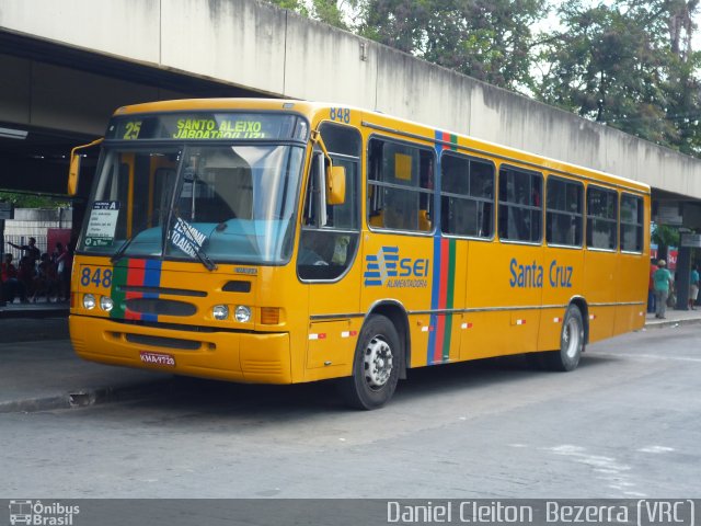Auto Viação Santa Cruz 848 na cidade de Jaboatão dos Guararapes, Pernambuco, Brasil, por Daniel Cleiton  Bezerra. Número da foto: #1298791.