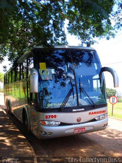 RTT - Ramazini Transportadora Turística 2700 na cidade de Guariba, São Paulo, Brasil, por Orlando H. Silva. ID da foto: 1299533.