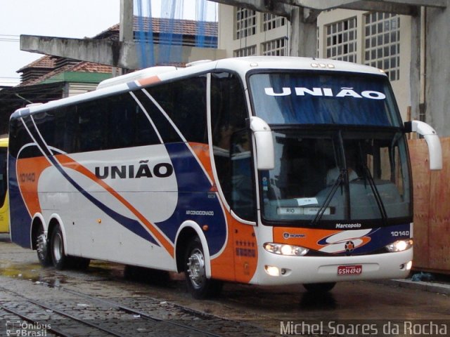 Expresso União 10140 na cidade de Rio de Janeiro, Rio de Janeiro, Brasil, por Michel Soares da Rocha. Número da foto: #1299622.