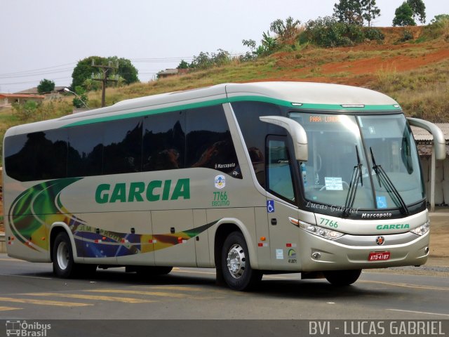 Viação Garcia 7766 na cidade de Imbaú, Paraná, Brasil, por Lucas Gabriel. ID da foto: 1302319.