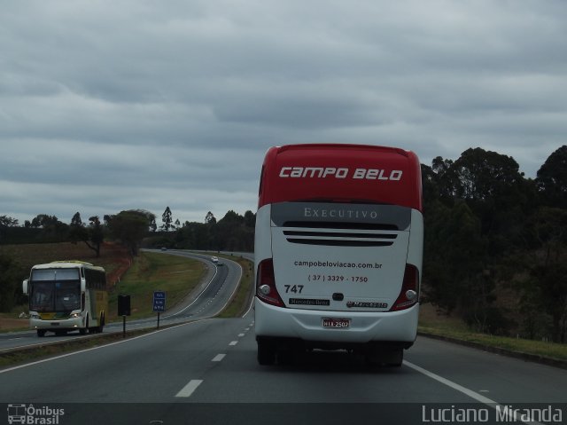 Viação Campo Belo - VCB Transportes 747 na cidade de Formiga, Minas Gerais, Brasil, por Luciano Miranda. Número da foto: #1303400.
