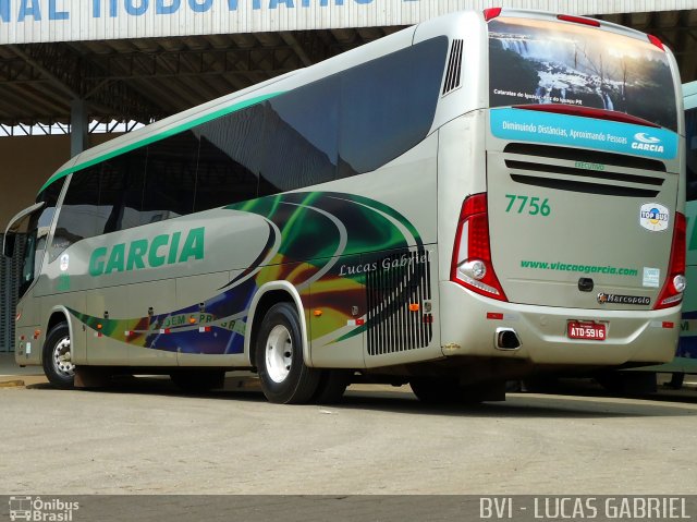 Viação Garcia 7756 na cidade de Imbaú, Paraná, Brasil, por Lucas Gabriel. Número da foto: #1302305.