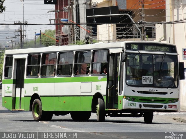 Transcol Transportes Coletivos 09280 na cidade de Teresina, Piauí, Brasil, por João Victor. Número da foto: #1302544.