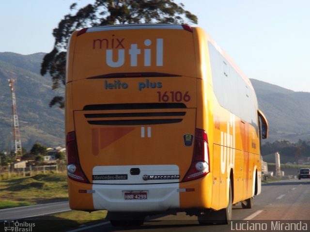 UTIL - União Transporte Interestadual de Luxo 16106 na cidade de Mairiporã, São Paulo, Brasil, por Luciano Miranda. ID da foto: 1303397.