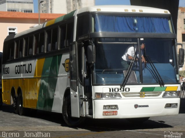 Empresa Gontijo de Transportes 11090 na cidade de Belo Horizonte, Minas Gerais, Brasil, por Breno  Jonathan. ID da foto: 1303178.