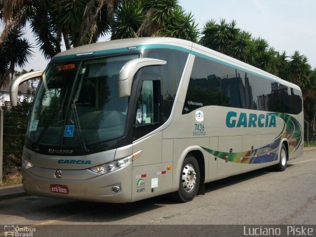 Viação Garcia 7436 na cidade de Curitiba, Paraná, Brasil, por Luciano  Piske. Número da foto: #1301919.