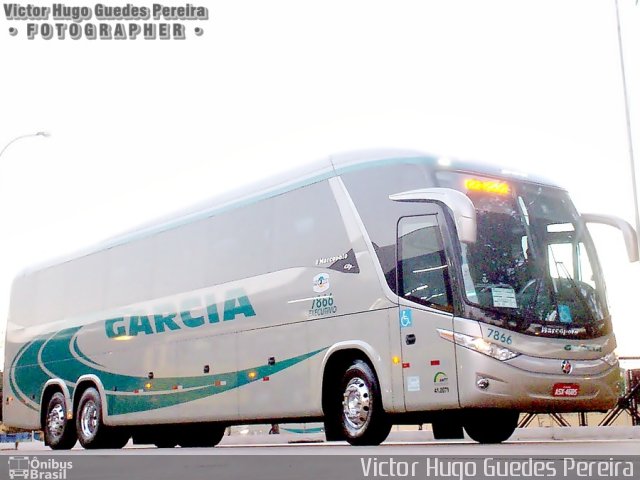 Viação Garcia 7866 na cidade de Maringá, Paraná, Brasil, por Victor Hugo Guedes Pereira. Número da foto: #1301394.