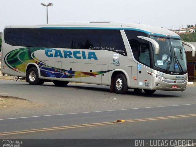 Viação Garcia 7436 na cidade de Imbaú, Paraná, Brasil, por Lucas Gabriel. ID da foto: 1301674.